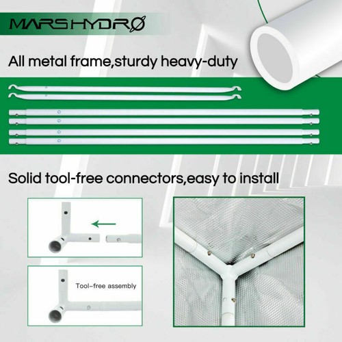 Mars Hydro Indoor Grow Tent 1680D Mylar Floor Tray for Plant Room Box Reflective - Picture 9 of 91