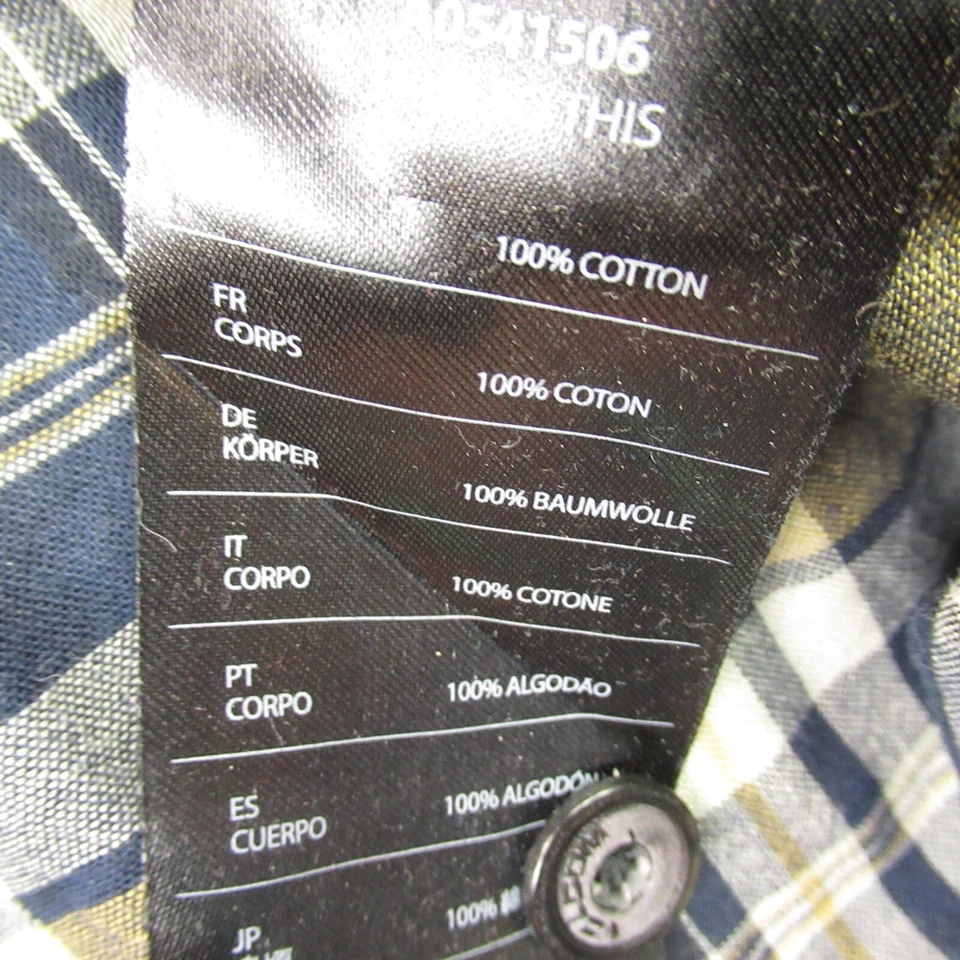 Volcom Shirt Mens XL Slim Fit Long Sleeve Plaid Button Front Pockets 100% Cotton - Image 4 of 4