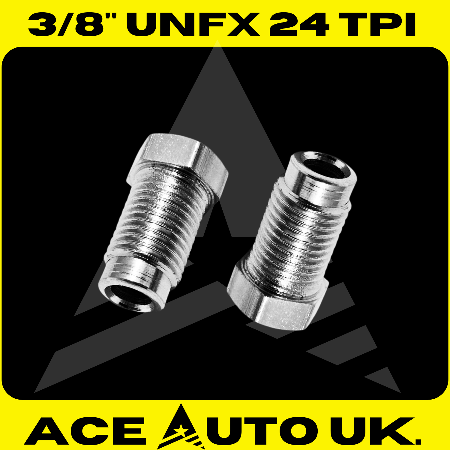 CLASSIC CAR Brake Pipe Fittings SET 3/8'' UNF x 24 TPI 10X Male + 10X