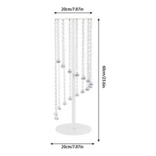 2Pcs Flower Vase Column Flower Stand Tall Vases for Wedding Party Centerpieces