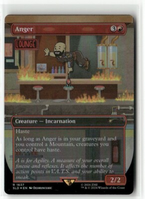 Anger Rainbow FOIL Secret Lair x Fallout S.P.E.C.I.A.L. MTG NM