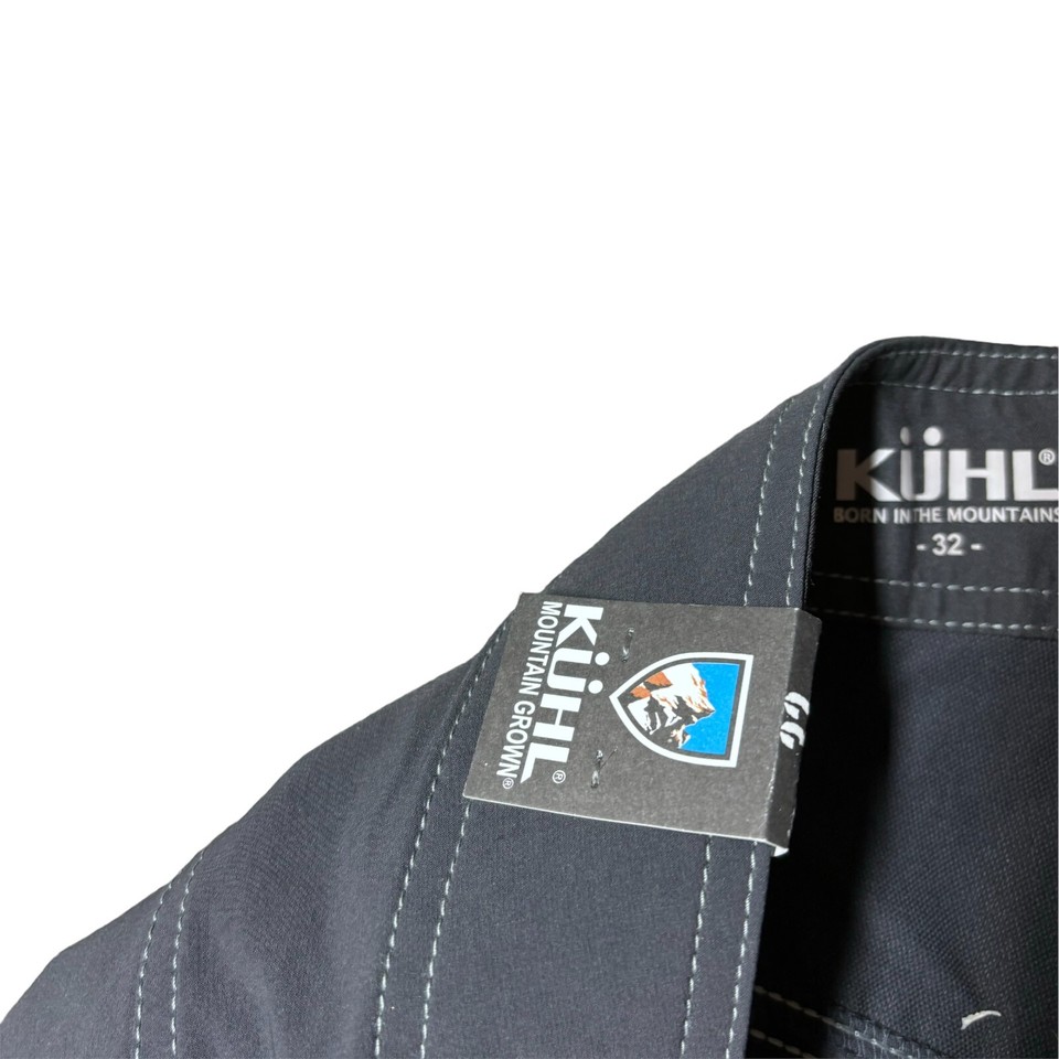 NWT Kuhl Board Shorts Fishing Hiking Camping Swim Trunks Size 32 Gray Black eBay