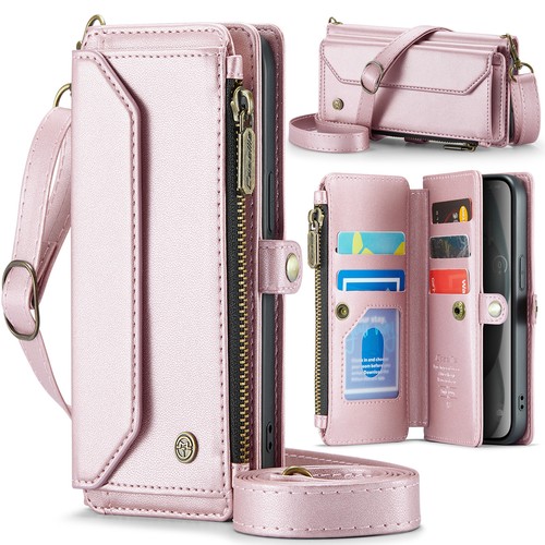 Für Galaxy S25 Edge/S25/S24/S21FE/S20 Magnet Reißverschluss Brieftasche Karte Leder Tasche - Bild 25 von 42