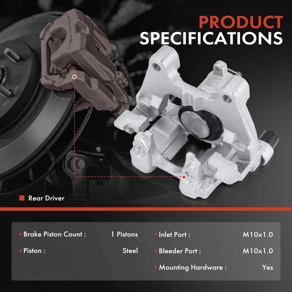 Левый тормозной суппорт заднего водителя с кронштейном для Volkswagen Tiguan 2018-2023 2,0 л - Изображение 2 из 4