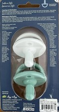 Itzy Ritzy Sweetie Soother Pacifier Set in Mint and White - 2 PK b