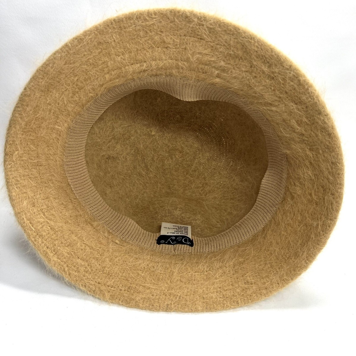 Vintage Tan Angora David & Young Bucket Hat David & Young Angora Blend Bucket Hat Bell Camel Khaki Tan  main image 4