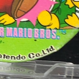 Mario Kick!! Menko Super Mario Bros Famicom Card Nintendo 1985 NES Japanese