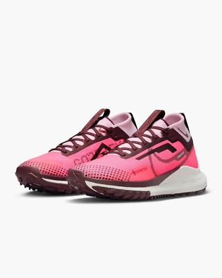 Size 6.5 Women's Nike Pegasus Trail 4 GTX Hyper Pink Running Shoes FN7769-600