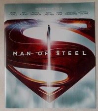 Superman: Man Of Steel Blu-Ray, 2 Disc Henry Cavill Amy Adams Russell Crowe  