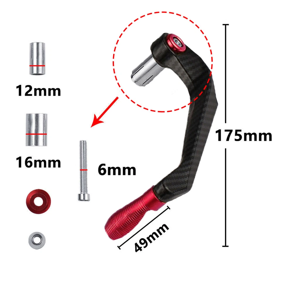 Protector de palancas de embrague de freno para moto Kawasaki Z400 Z650 Z900 Z1000 Foto 3 de 4