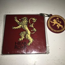 Game Of Thrones Keyring And drinks coaster Lannister