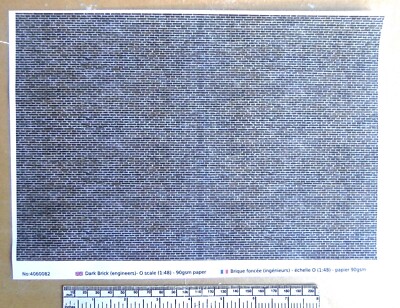 Papier auto-adhésif tôle ondulée (rouillé)- pour G gauge - échelle 1:24 Papier auto-adhésif tôle ondulée (rouillé)- pour G gauge - échelle 1:24