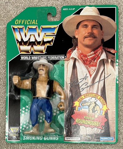 WWF Hasbro Bart Gunn Smoking Gunns MOC Wrestling F...