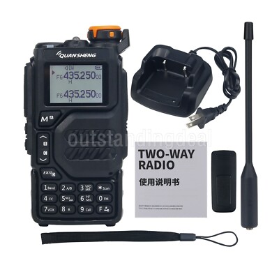 UV-K5 5W 50-599MHz Walkie Talkie Handheld Transceiver 200 Channel for AM Airband