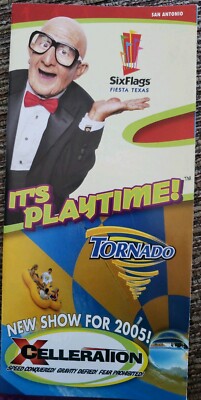 2005 Six Flags Fiesta Texas Amusement Theme Park Brochure | eBay