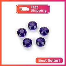 50pcs Adabele Austrian 8mm Faceted Flat Round Coin Crystal Beads Purple Velvet C