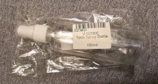 100 ml Clear Plastic Spray Bottles Individually Wrapped Travel Lot Of 18