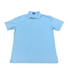 Peter Millar Crown Crafted Polo Shirt Mens XL Blue Geometric Golf Performance