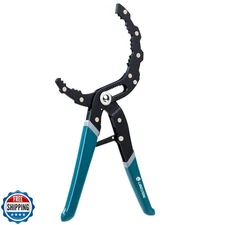 LIBRATON Oil Filter Wrench, 12" Oil Filter Pliers, Quick Adjustable Oil Filte