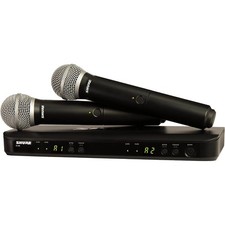 Shure BLX288/PG58 Dual-Channel Wireless System w/2 PG58 Handheld Trans Band H10