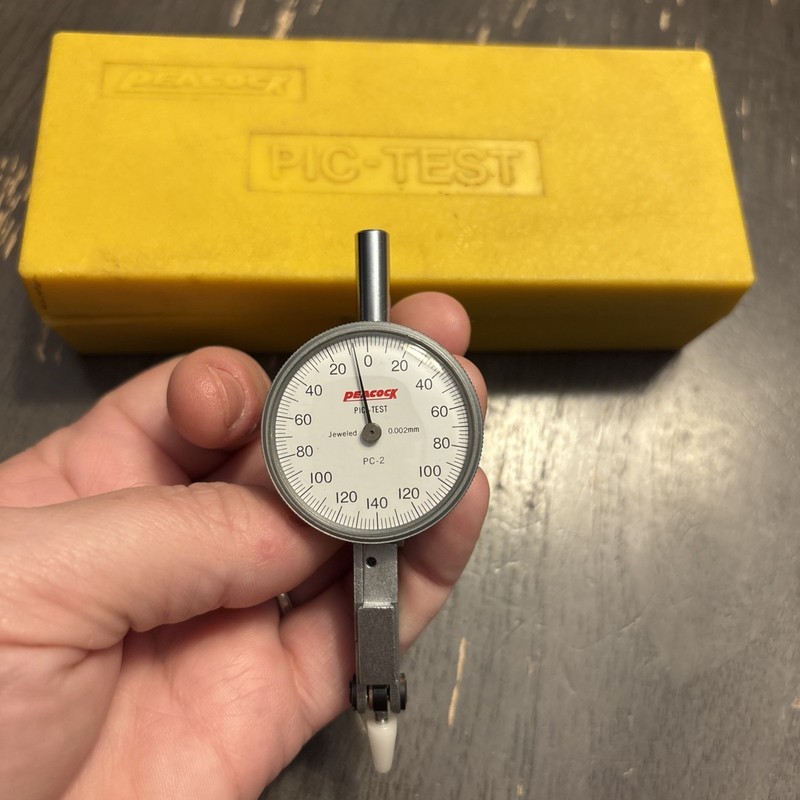 Vintage Peacock Pic-Test PC-2 0.002-0.28mm Test Indicator - Ozaki Mfg Co - Japan