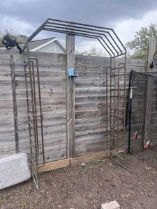 Climbing Plant Trellis Vintage Copper Plumbing Pipe, Electroculture Grounding