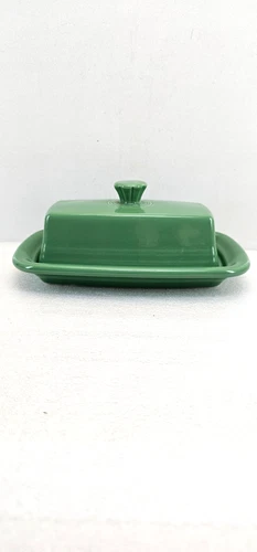 XL extra large COVERED BUTTER DISH meadow green  NEW HOMER LAUGHLIN FIESTA