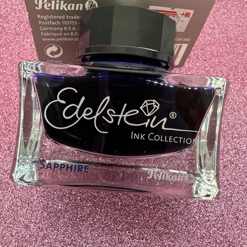 Pelikan Fountain Pen Ink Edelstein Ink Sapphire Blue New In Box - Picture 3 of 4
