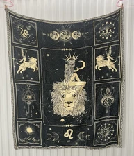 Zodiac Sign Leo 50x60 Inch Throw Blanket Cover Soft Bedding Gift Wall Decor