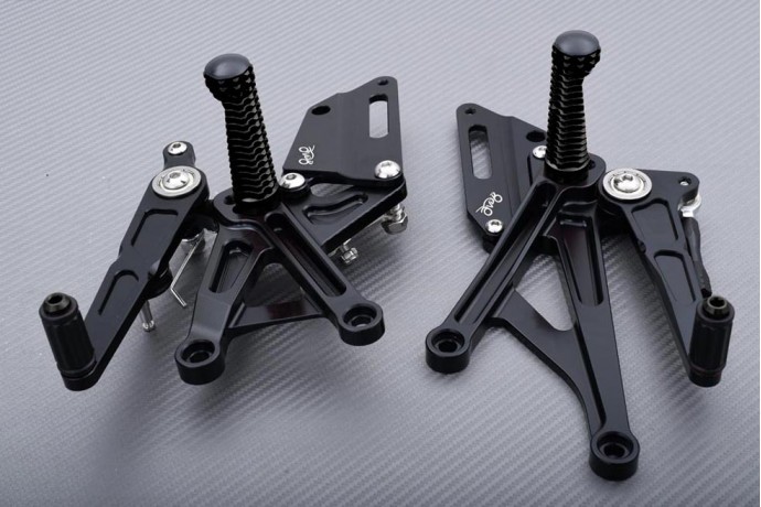 Commandes reculées racing AVDB noires KAWASAKI H2 ZXT0 2016-2021