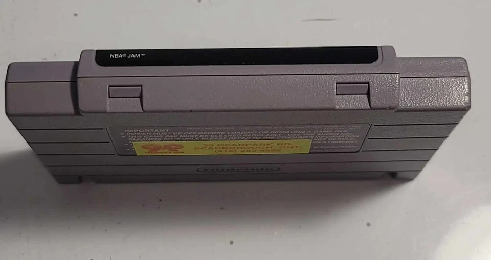 NBA Jam Super Nintendo Entertainment System SNES 1994 - Untested - Image 3 of 4