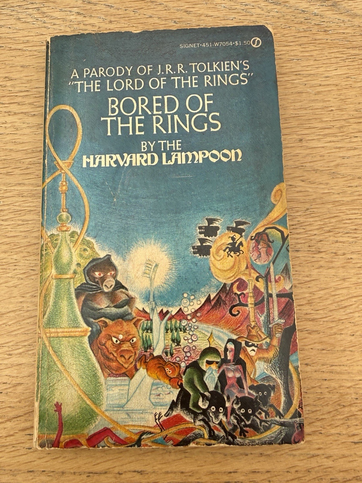 Bored of the Rings Parody of J. R. R. Tolken by The Harvard Lampoon 1969 1st P/B