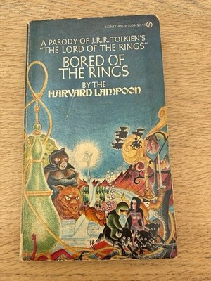 Bored of the Rings Parody of J. R. R. Tolken by The Harvard Lampoon 1969 1st P/B
