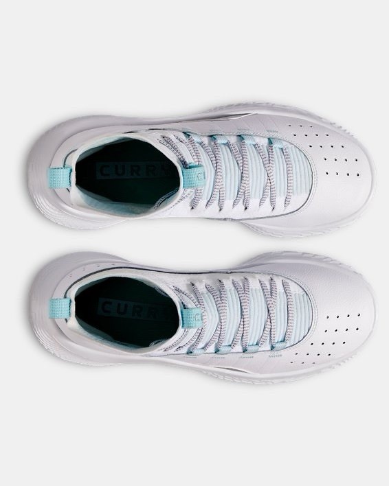 Size 9.5 - Under Armour Curry 4 FloTro 2025 White/Stream/Metallic