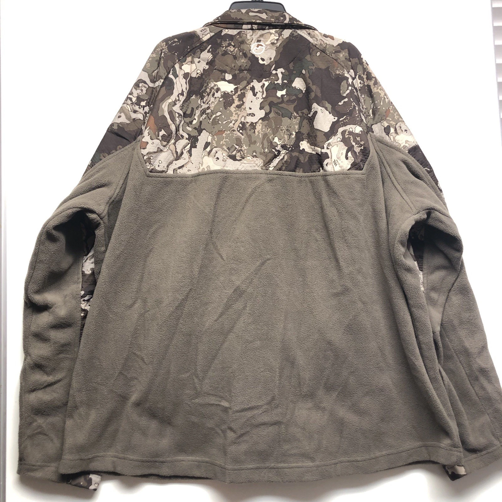Magellan Outdoors Fleece Veil Camo Full Zip Jacket Mens 2XL Hunting Brown Green - product detail image 7