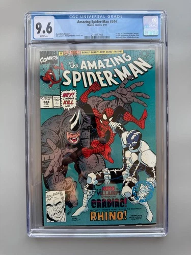 Amazing Spider-Man #344 CGC 9.6 WP • Marvel Comics • 1st Cletus Kasady (Carnage)