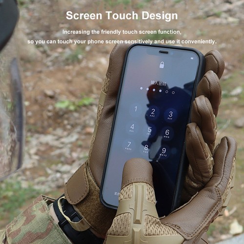 Tactical Gloves Non-slip Touchscreen Knuckle Protection Airsoft Paintball Gloves - Picture 10 of 21