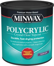 Minwax 63333 Clear Polycrylic Water-Based Protective Finish Quart,