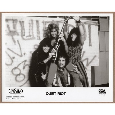 Quiet Riot Press Photo 8x10 Vintage Rock Band Publicity Music Promotion #3