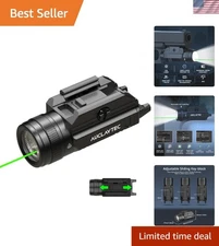 1200 Lumen Tactical Flashlight with Green Laser & Adjustable Mounting Keys