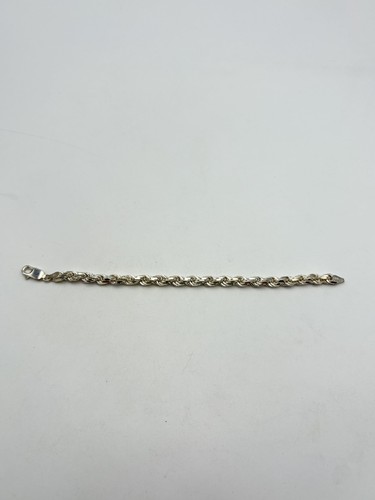 STERLING SILVER 925 ITALY 7.5" ROPE CHAIN 6mm Wide BRACELET 20.9g - Picture 3 of 9