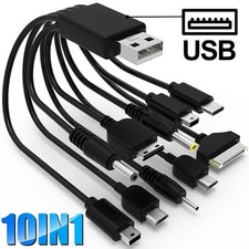 10-in-1 Multi-Function USB Charging Cable Universal Multi-Head Phone Charger