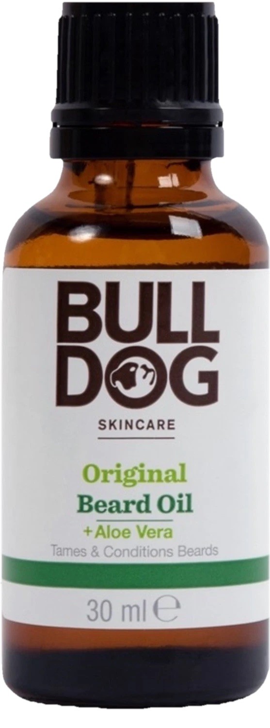 Huile à barbe BullDog Original enrichie à l'aloé vera flacon 30ml