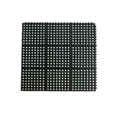 NEW GRIDMANN Black 36 in. x 36 in. Rubber Interlocking Drainage Mats Commercial