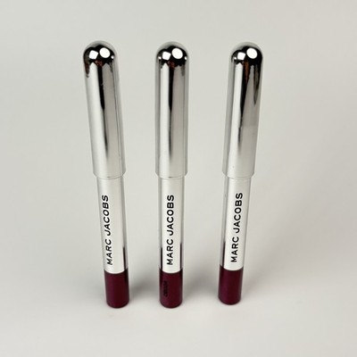 MARC JACOBS Set 3x Highliner Eyeliner Gel Eye Crayon Liner Cherry On Taupe