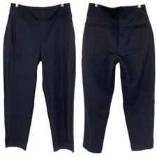 KIRKLAND'S NWOT Pull On Ankle Pant Large Black Four Way Stretch Zipper Pocket