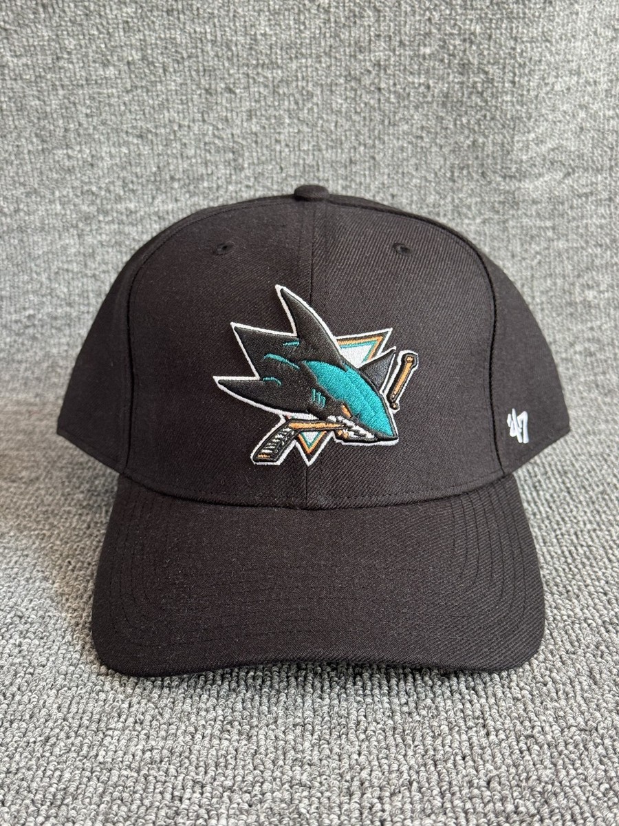 '47 Brand San Jose Sharks Fitted Hat Black 7 3/4 Curved NHL 7 3/4 (62cm)