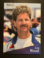 1994 Traks Race Cards-Premium #153 Len Wood 🏁🐷🏁