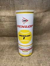 Vintage Dunlop 1 Championship Yellow Tennis Balls Tin Can New SEALED USA C28