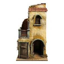 Casa stile '700 con luce 20x18x34cm per presepe